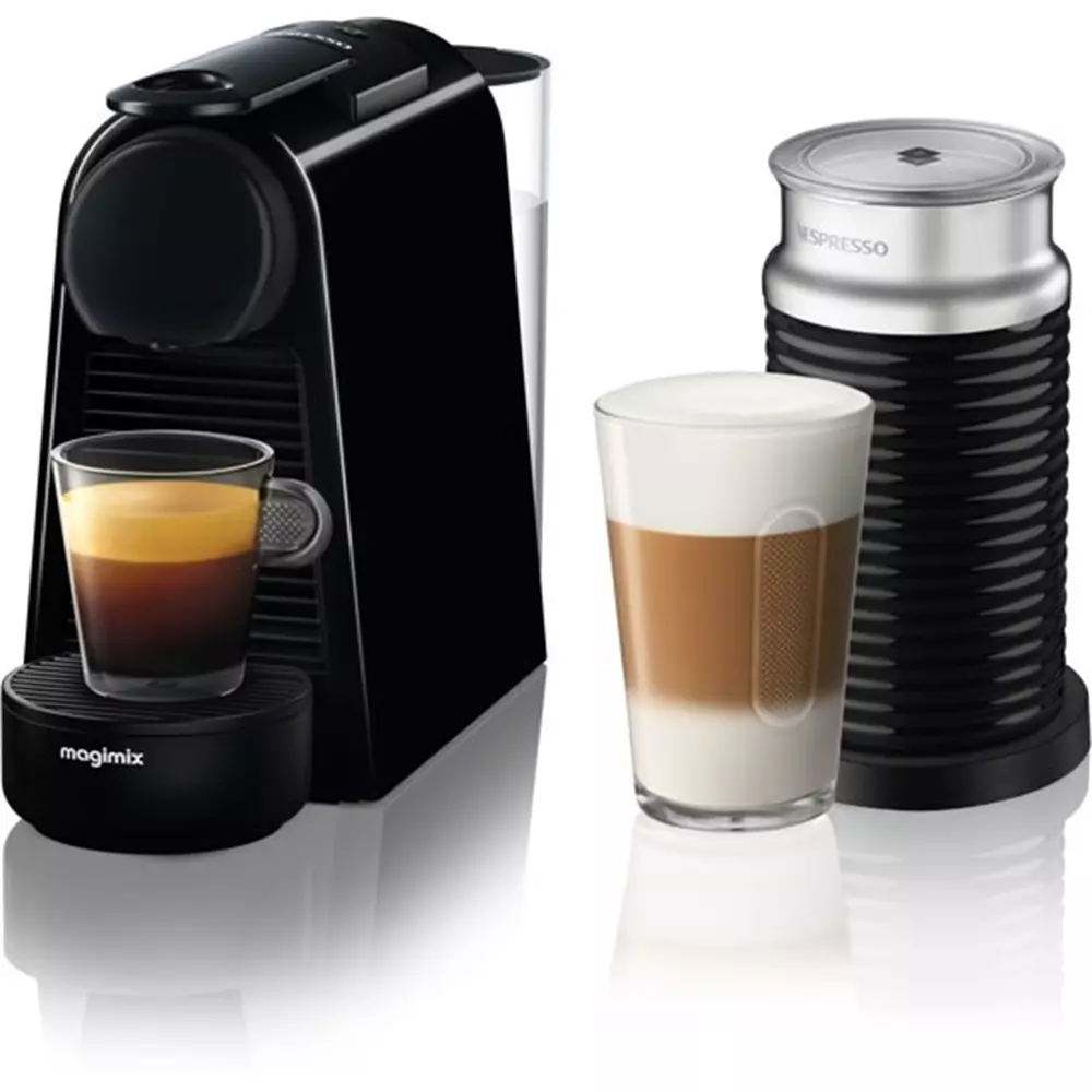 herder Doe mee globaal Magimix Nespresso Essenza Mini, zwart + Aeroccino3 kopen | Kookpunt