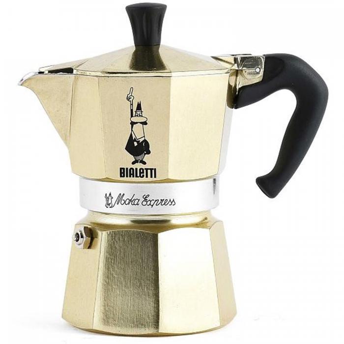 Bialetti Moka Express Percolator 6 Kops Goud Kopen Kookpunt