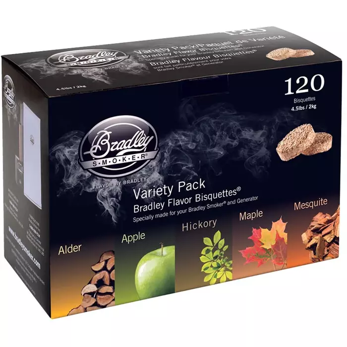 Bradley Smoker Variety Pack 120 stuks 5 smaken kopen | Kookpunt